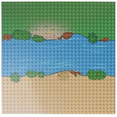 Baseplate 32 x 32 with Grass - straight edge Print
